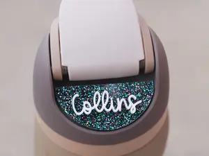 Owala Name Plate with Glitter Design - Personalized Accessories for Stylish Owala