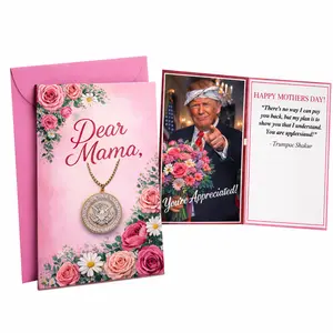 Hilarious Trump Mothers Day Audio Card - Funny 45-Second Message for Moms - Perfect Gift with Floral Design and Trump Quote