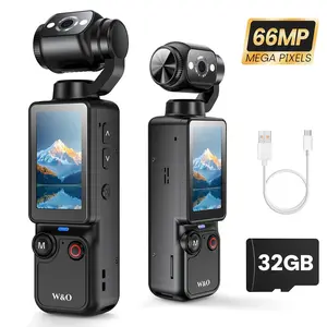 4K HD camera, equipped with 1.9inch CMOS sensor and USB charging function, 180-degree rotating action camera, suitable for video blogging, live streaming, outdoor recording, compatible with YouTube and streaming platforms, can be used as a gift for couple