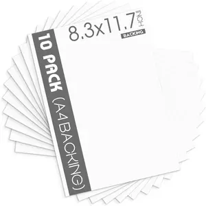 , 10 Pack A4 White Backing s, Card Backing for 8.3x11.7 Frame, Print, Art, Photo and