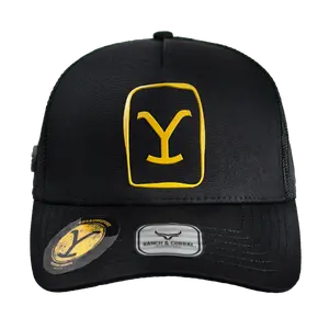 YELLOWSTONE COWBOY TRUCKER HAT RANCH & CORRAL AUTHENTIC -YW13