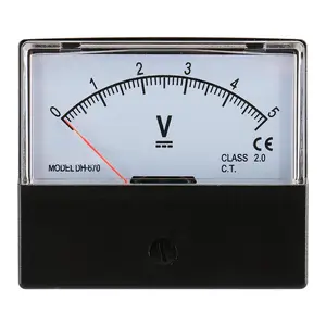 Voltmeter DH-670 DC 0-5V Rectangular Class 2.5 Analog Panel   Meter