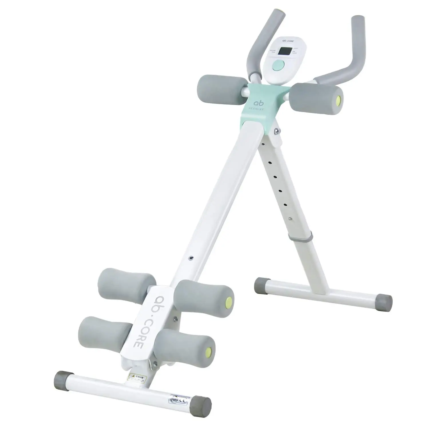 Height Adjustable Ab Trainer Abdominal Whole Body Workout Machine Waist Cruncher Core Toner, Leg, Thighs, Buttocks Shaper with LCD Monitor AB9300