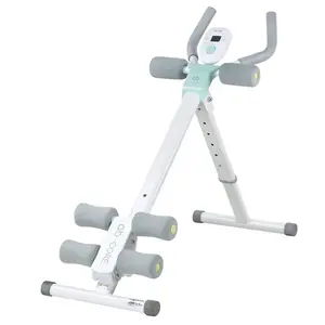 Height Adjustable Ab Trainer Abdominal Whole Body Workout Machine Waist Cruncher Core Toner, Leg, Thighs, Buttocks Shaper with LCD Monitor AB9300