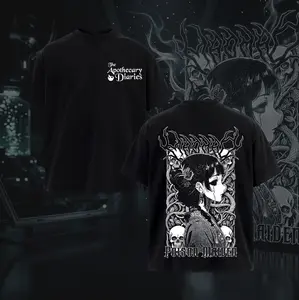 Maomao Metal  Metal Tee, Gothic Anime T-Shirt, Dark Fantasy Shirt, The Apothecary Diaries shirt Comfort Cotton Fabric Top