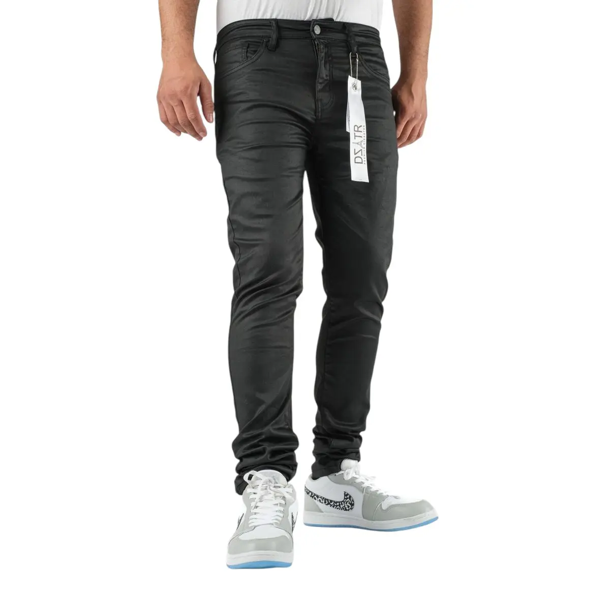 DZATR | CLASSIC ULTRA SKINNY STRETCH DENIM - BLACK WAX