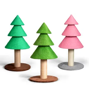 Rebuyhome 31.5in Christmas Tree Cat Scratcher, Cat Scratching Post for Indoor Cats, Large Sisal Cat Scratching Tree Cat Scratch Tower