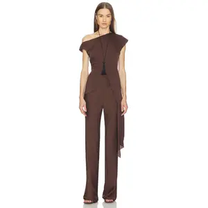 SRG Selena Silk Top in Brown