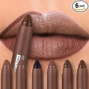 Crayon Matte Longwear Lipstick Pack Set,Moisture Smooth Color Stick Ultimate Lip Crayon for Makeup Collection - Waterproof Velvet Lipgloss