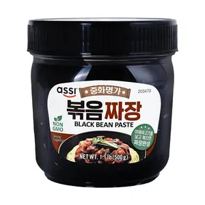 ASSI BRAND Authentic Korean Chunjang (Black Bean Paste) - Fermented for Rich Flavor, 500g Jar - Perfect for Jajangmyeon & Jajangbap