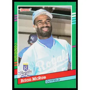Brian McRae 1991 Donruss #575 RC Kansas City Royals