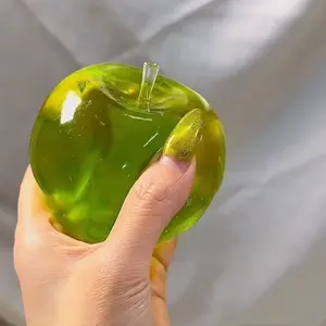 Apple Stress Relief Toy, Moldable Slow Rebound Malt Ball, Hand Sucking Pressure Release Game, Fun Interactive Plaything