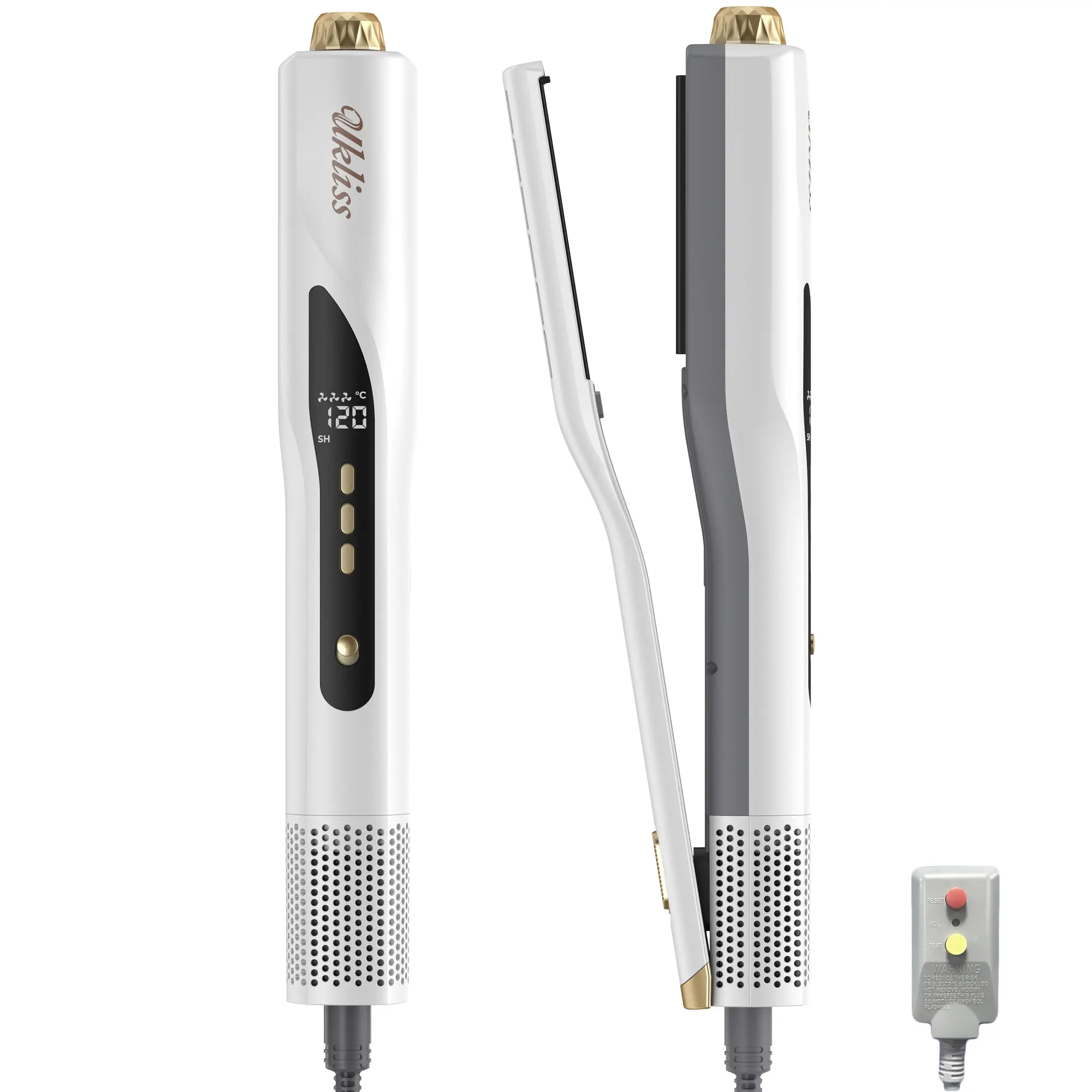 UKLISS AirLiss Straightener, Blow-Dry Styling Tool with Intelligent Heat Control, Frizz-Free Smooth Hair in Minutes