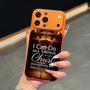 The Holy Cross Pattern Case Fashion Laser Craft Phone Case for iPhone 17 16 15 14 13 12 11 Samsung Galaxy S25 S24 S23 S22 Anti-Drop Protection 995