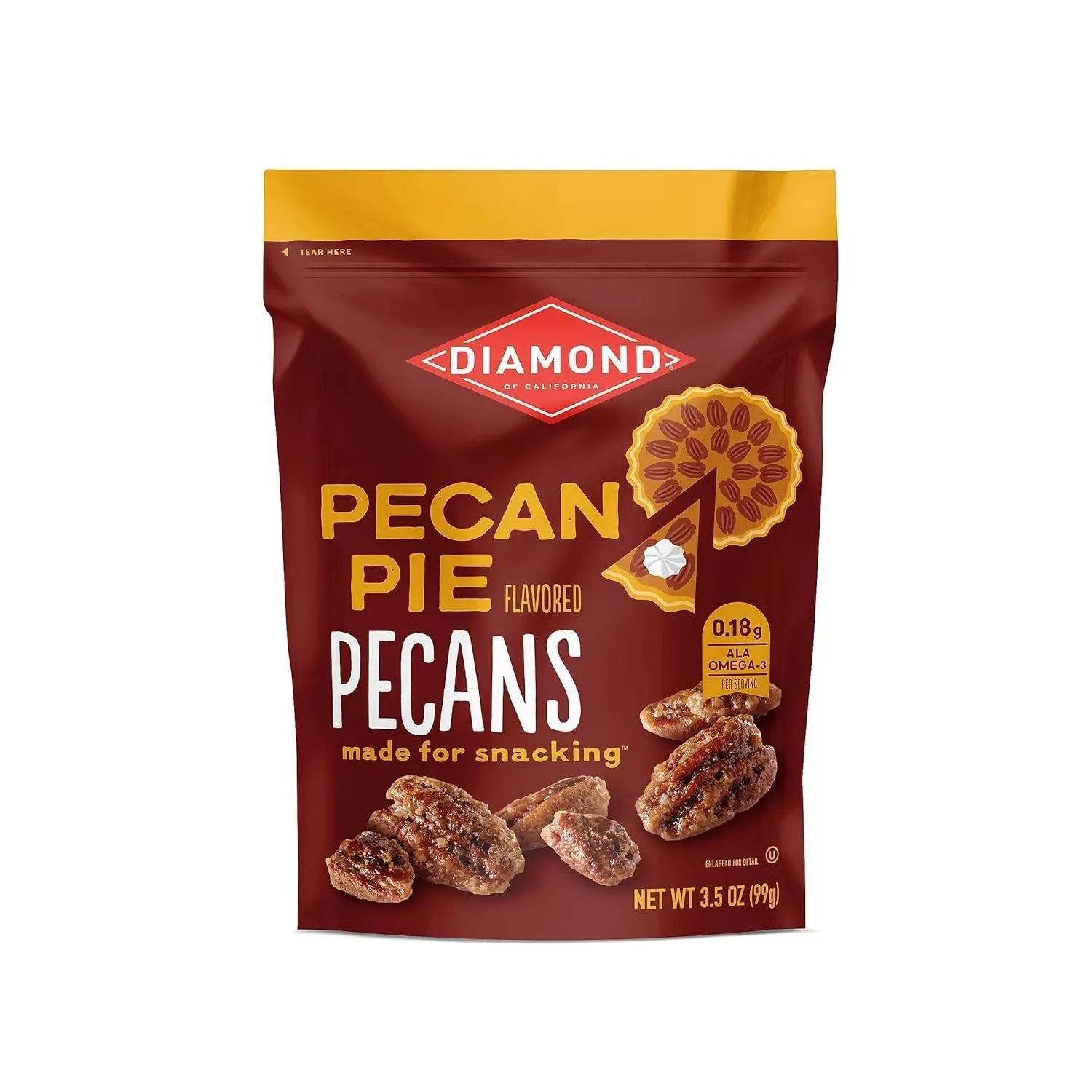 Pecan Pie, Snack Pecans, 3.5 oz Nut Protein