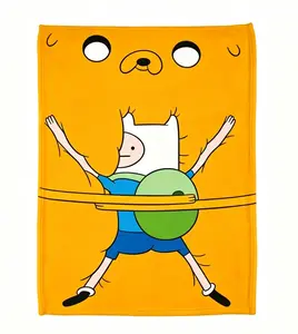 Adventure Time Blanket - Summer Essential Ultra-Lightweight Soft Cooling Throw Blanket, Perfect for AC Rooms, Home Decor, Funny Blanket, Versatile Gift Option  Themed