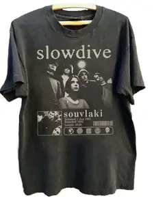 Vintage Slowdive Tshirt, 90s Slowdive Tour Shirt, Slowdive Band S-5XL