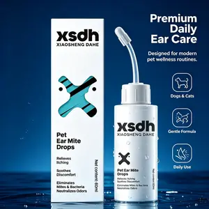 XSDH Dog Ear Cleaner for Dogs & Cats – Helps Remove Wax Buildup, Reduce Ear Odor & Soothe Itchy Ears – Gentle Daily Ear Care Formula