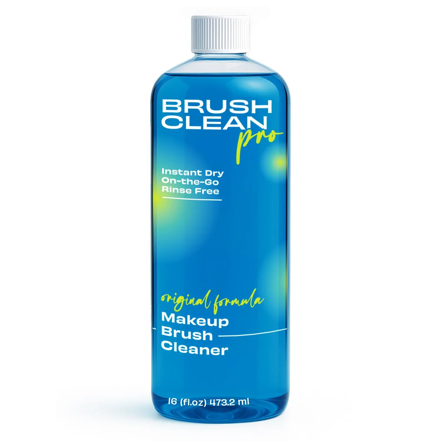 The Original Plastic Makeup Brush Cleaner, 16 oz - Flawless Bristle Wipe Solution for Makeup Tools