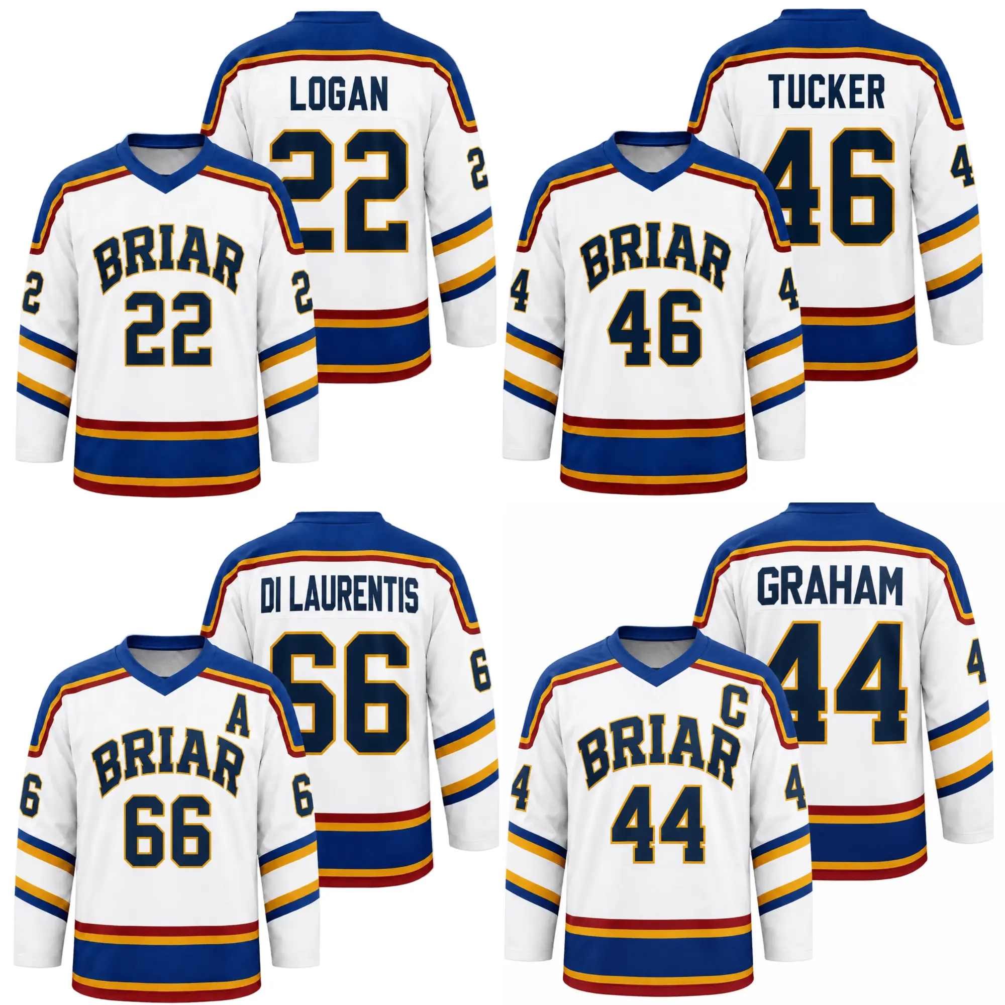 Briiar U Off Campuus Hockey Jersey, Garett GHam 44 Hockey Romance Jersey, Off Cpus Bookish Apparel, Logan, Di L Tucker, Off Cpus Jersey