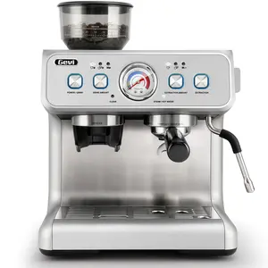 Gevi 20 Bar Espresso Machine with Built-In Grinder & Steam Wand – All-in-One Espresso Maker for Home