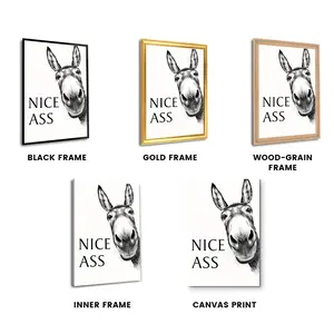 Bathroom Art Wall Farmhouse Home Vintage Funny Signs Donkey For Home restaurant decor cheese heads print gift