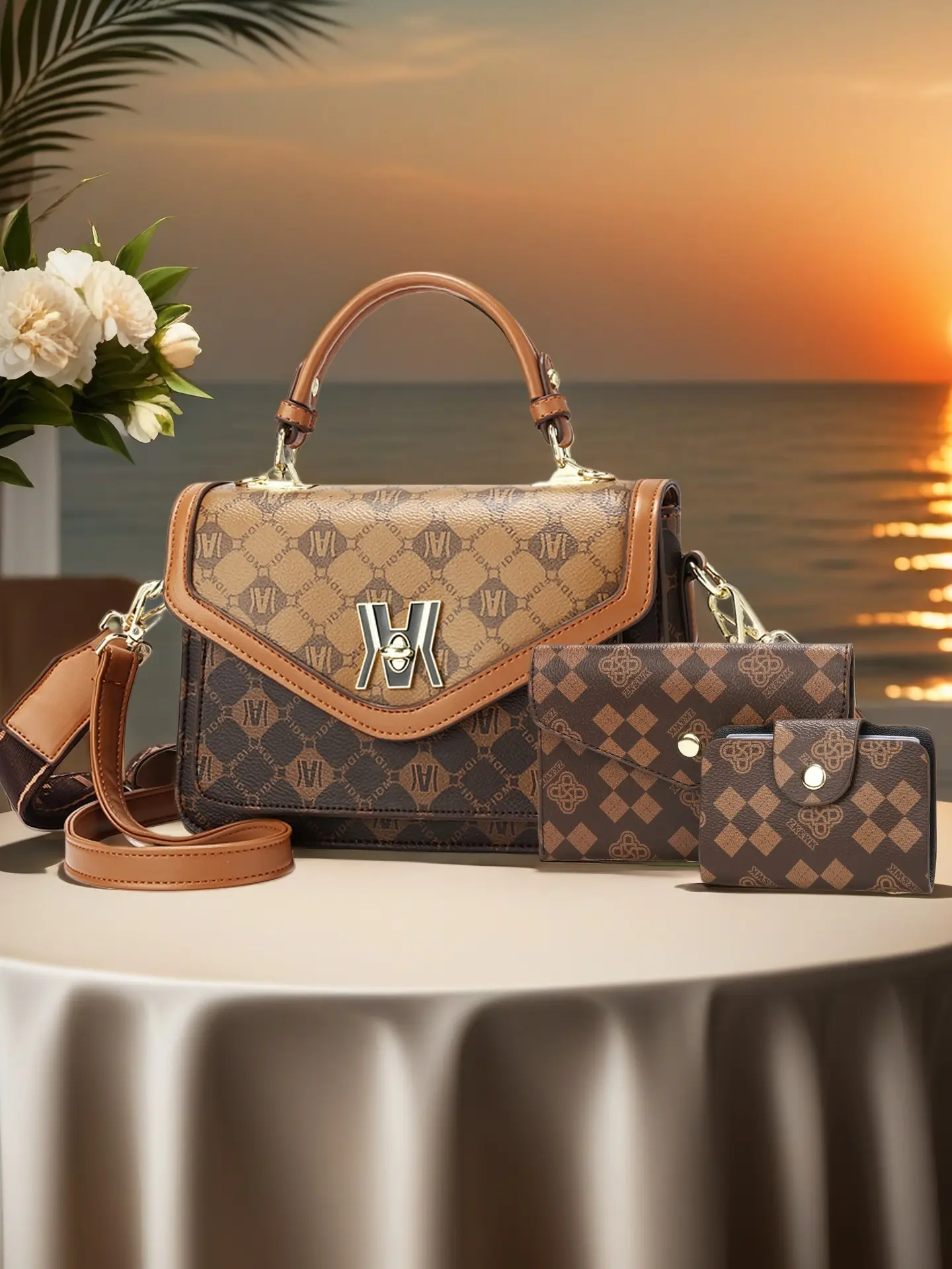 Women's Crossbody Shoulder Bag, Print Letter Design, Casual Style, High-End Luxury, Perfect Gift for Wife and Mom, All Seasons, Cross Body Bags