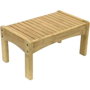 Bamboo Step Stool - Lightweight and Sturdy for Kitchen or Bathroom Use bedroom furniture
