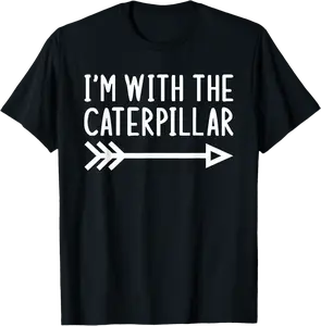 I'm With The Caterpillar Funny Matching Halloween Costume T-Shirt - 88B0DHRNH14L