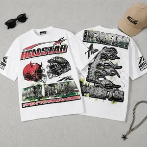 Hell Star Graphic T Shirt Pure Cotton Streetwear Y2K Summer Daily Casual Party Festival Outfit TikTok Viral Hip Hop Harajuku Unisex Oversized Top