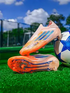 Men Women High-End Seamless Football Shoes, Anti-Slip Durable Outdoor Lawn Soccer Cleats, Super Grip Support, Fashionable Design, Football Boots