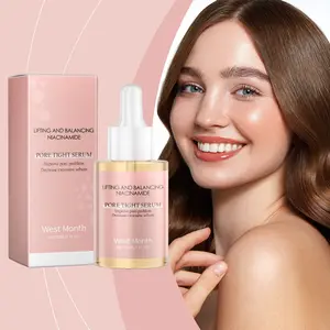 Niacinamide Pore Tightening Serum 30ML, Hydrating Moisturizer Controls Oil, Reduces Closed Comedones, Soothes Skin, Evens Skin Tone, Suitable for All Skin Types