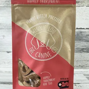 Winnie Lou Peanut Butter Pretzels Dog Treats 4oz