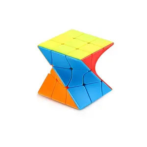 Novelty Twist Cube Speedcube 3x3x3 Stress Relief Anxiety Toys Best Creative Gifts For Kids Adults Educational Brain Teasers