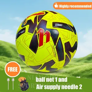 A No.5 footballs with high elasticity and wear resistance, featuring a PU surface skin. It is made using seamless heat bonding technology, offering anti-slip properties. This high-quality Soccer ball is suitable for all scenarios and is ideal for adult tr