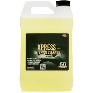 Xpress Interior Cleaner – Safe for Leather, Vinyl, Plastic & More, Removes Dirt, Grease & Oil, No Residue, Fresh Scent, No Dilution Needed - 1 Gallon