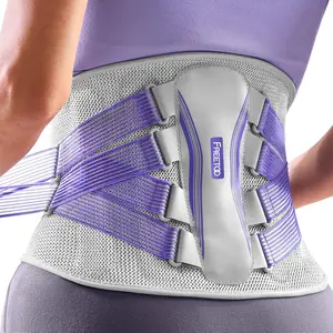 Breathable Mesh Back Support with Bionic System & Lumbar Pad | Adjustable Fit for All-Day Relief