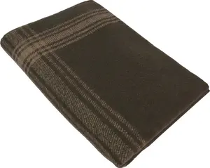 Brown/Tan Striped Outdoor Wool Blanket Brown/Tan Striped Outdoor Wool Blanket