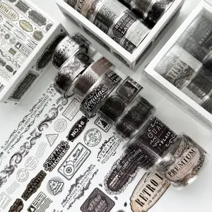 Pet scotch tape retro tape Japanese style tape hand account tape hand account DIY decorative material sticker