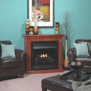 Empire Vail 26 Deluxe Gas Fireplace and Mantel Package Empire Vail 26 Deluxe Gas Fireplace and Mantel Package