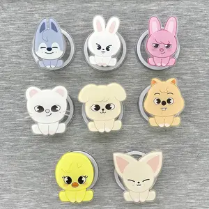 Cute Kawaii Kpop Sitting Phone Grip Collection - Magnetic Pop Socket & Kickstand - Pastel Kpop Accessory