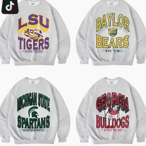 [Sale off 50%] Custom Team College Sport Team Collection Unisex Ash Grey Sweatshirt, Custom College Sweatshirt, Can be Custom your team, Customize your College QGI