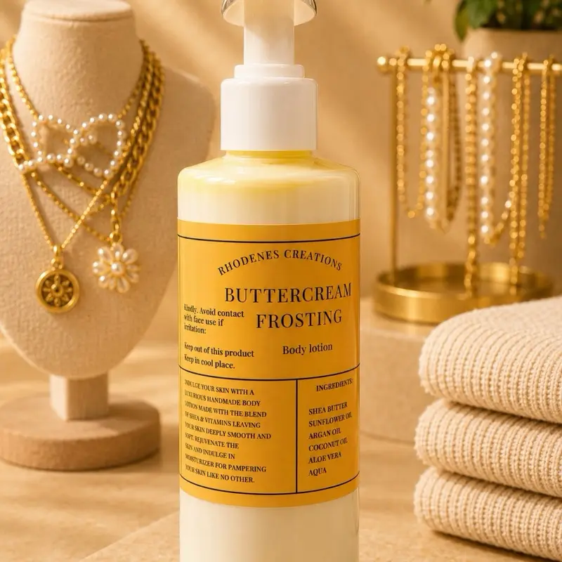 Buttercream Frosting Scented Body Lotion, Hydrating Moisturizer for Daily Skin Care