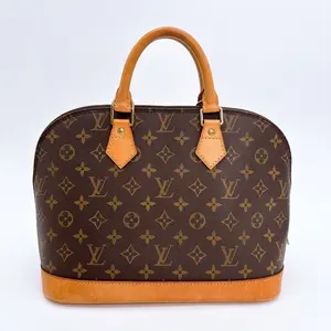 Pre-owned Louis Vuitton canvas Tote Bags Monogram Alma PM
