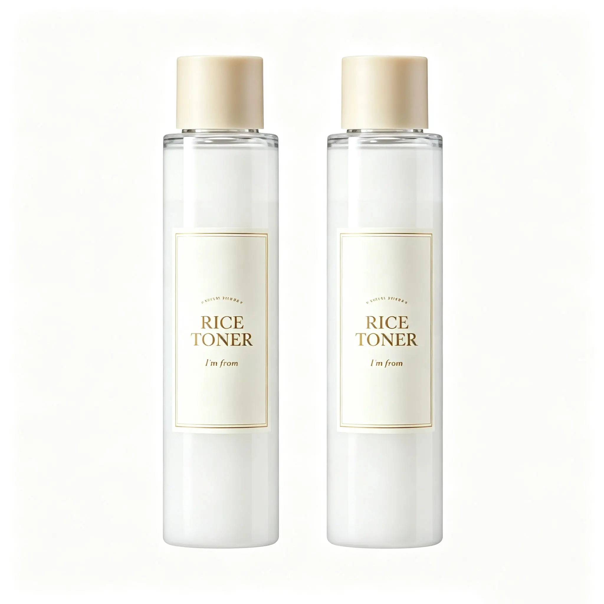 2PCS I'm From Rice Toner 150ml | Hydrating Korean Toner for Glass Skin Glow, Fragrance-Free & Vegan