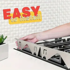 Stainless Steel Stove Slit Guard, 1/2 Counts Retractable Stove Slit Cover, Heat Resistant Stove Slit Guard, Kitchen Utensils & Gadgets