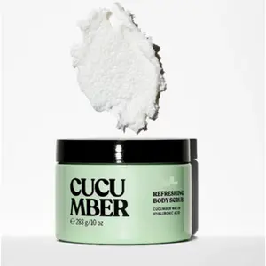 Body Scrub Exfoliating Moisturize Spa Rich Glowing 10oz 283g | Cucumber | Coconut | Vanilla | Honey | Berry | Lavender