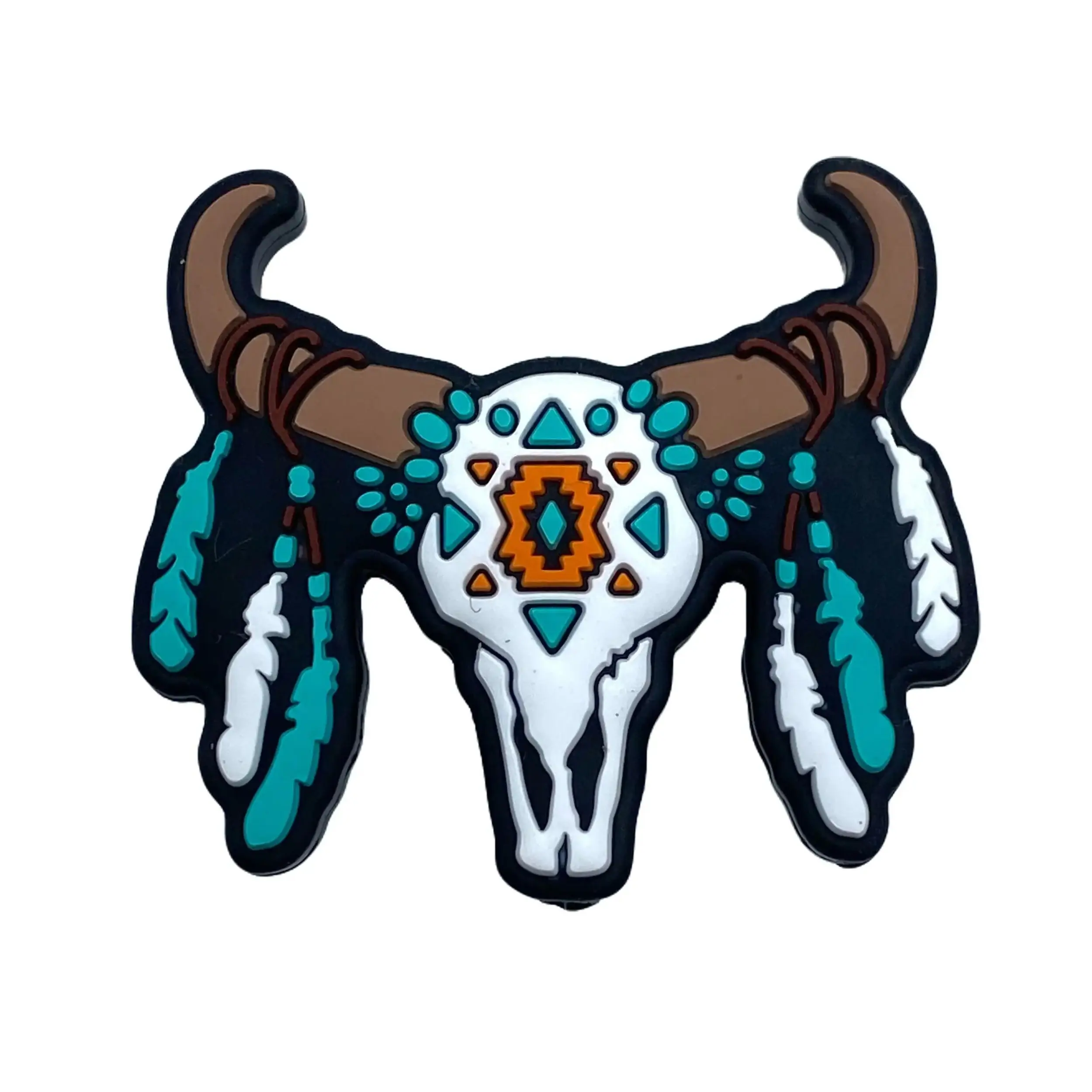 1pc Cow Dream Catcher Focal Beads | Western Theme Farm Turquoise Craft DIY Beading