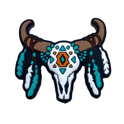 1pc Cow Dream Catcher Focal Beads | Western Theme Farm Turquoise Craft DIY Beading