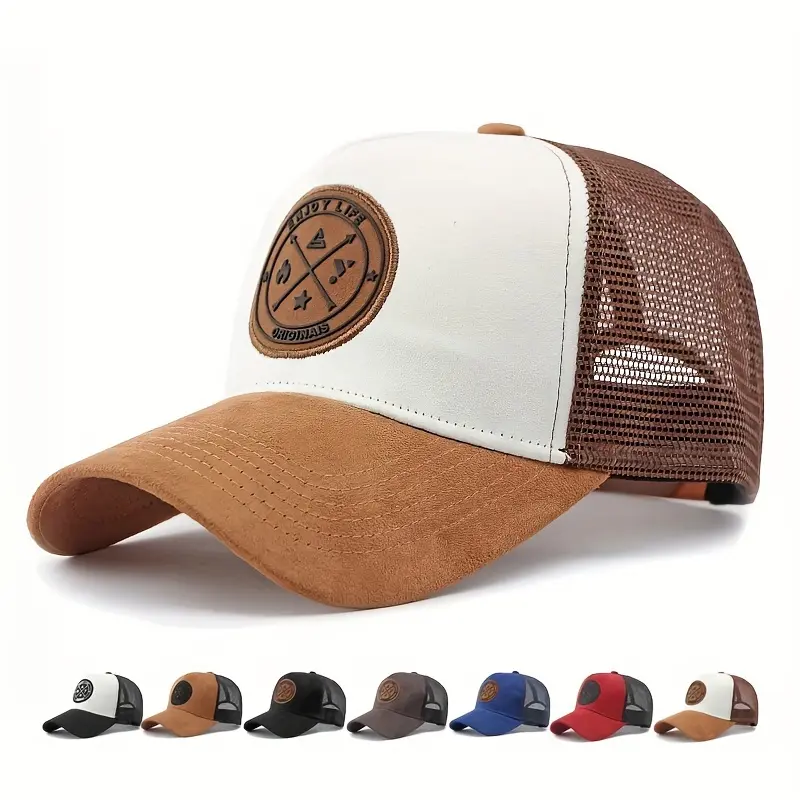 Men's Baseball Cap Fashionable and Versatile Street Duckbill Hat for Women with Adjustable Head Circumference Summer Sun Protection Hat Lightweight
